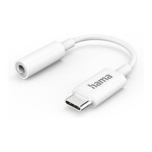 Hama Type-C to 3.5 mm Aux Female Socket Adapter White 201524