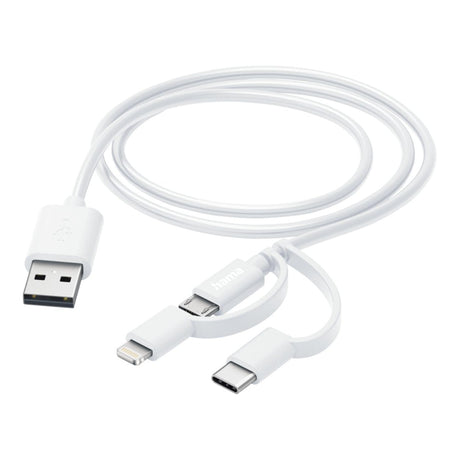 Hama 3-in-1 Multi Charging Cable White 201535