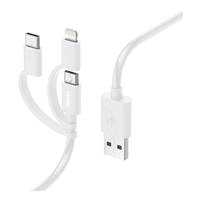 Hama 3-in-1 Multi Charging Cable White 201535