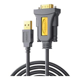 Ugreen RS-232 USB-A Male to DB9 Male Serial Adapter Cable Black 20222