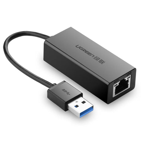 Ugreen USB-A Male to RJ45 Gigabit Ethernet Female Adapter Black 20256