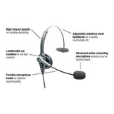 BlueParrott VR11 Wired On-Ear Mono Headset 202765