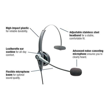BlueParrott VR11 Wired On-Ear Mono Headset 202765