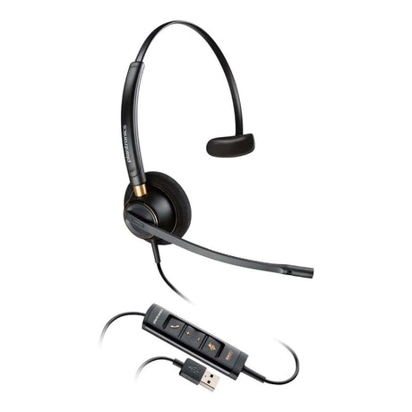 Poly EncorePro HW545 Convertible Monaural Wired Headset 203474-01