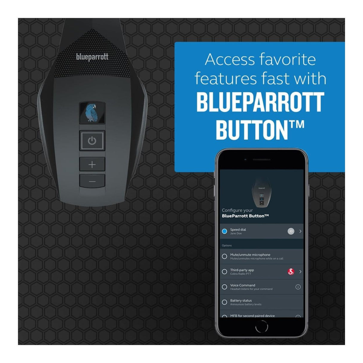 BlueParrott B550-XT Mono Wireless Headset 204165