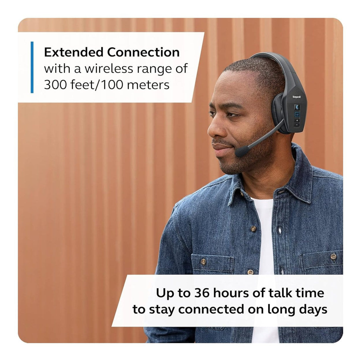 BlueParrott B650-XT Noise Cancelling Mono Wireless Headset 204340