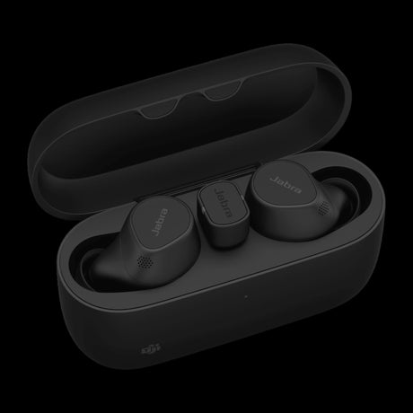 Jabra Evolve2 Buds USB-C MS EarBuds with Wireless Charging Pad - Black 20797-999-889