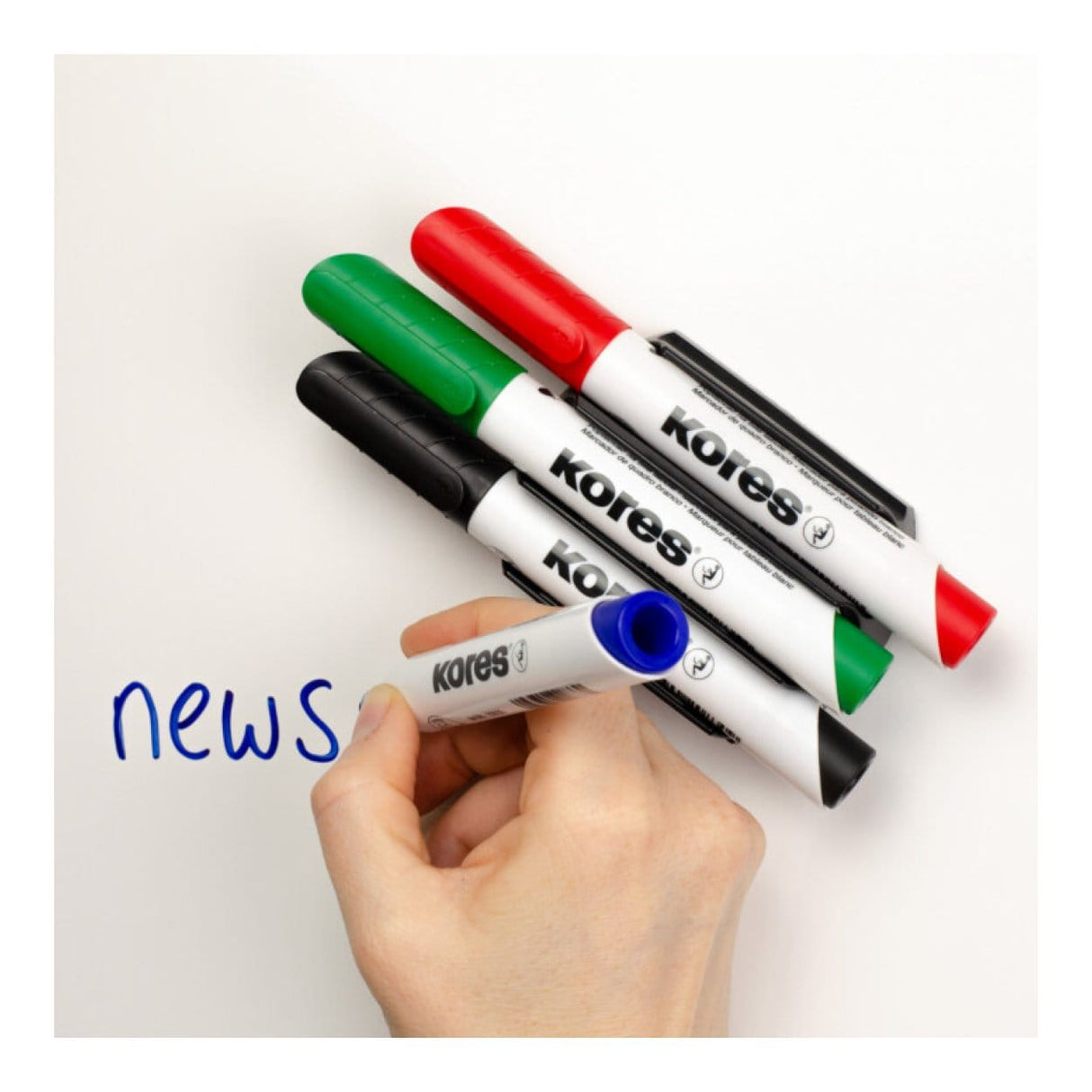 Kores K-Marker Whiteboard Marker with Bullet Tip 6-pack 20802