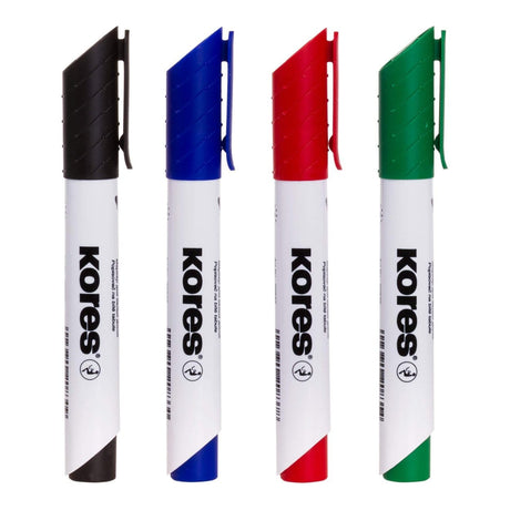 Kores K-Marker Bullet Tip Whiteboard Marker 4-pack 20843