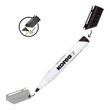 Kores K-Marker Whiteboard Wallet 7 plus Magnetic Whiteboard Eraser 20866
