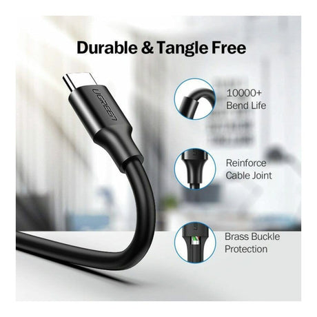 Ugreen 1m USB-C to USB 3.0 Fast Charging Cable Black 20882