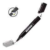 Kores K-Marker Permanent Marker Bullet Tip 12-pieces Black 20930