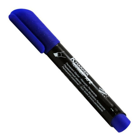 Kores K-Marker Permanent Marker Bullet Tip 12-pieces Blue 20933