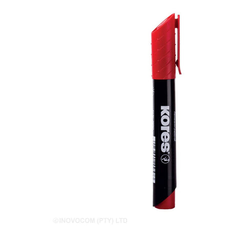 Kores K-Marker Permanent Marker Bullet Tip 12-pieces Red 20937