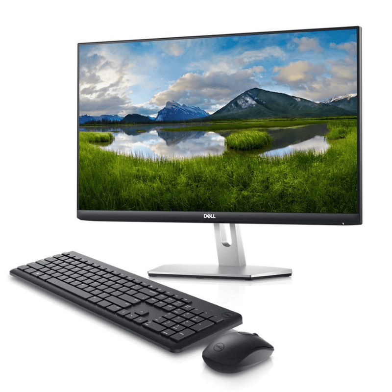 Dell S2421HN 23.8-inch FHD Monitor with Dell KM3322W Wireless Keyboard and Mouse Bundle