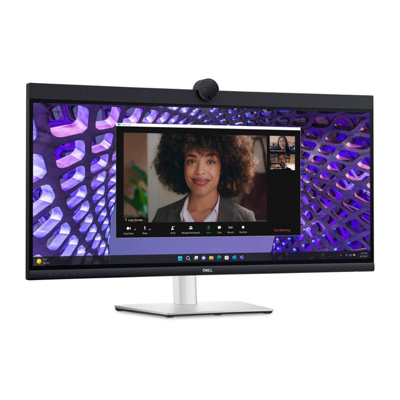 Dell P3424WEB 34.1-inch 3440 x 1440p WQHD 21:9 60hz 5ms LED IPS Curved Video Conferencing Monitor 210-BFOB