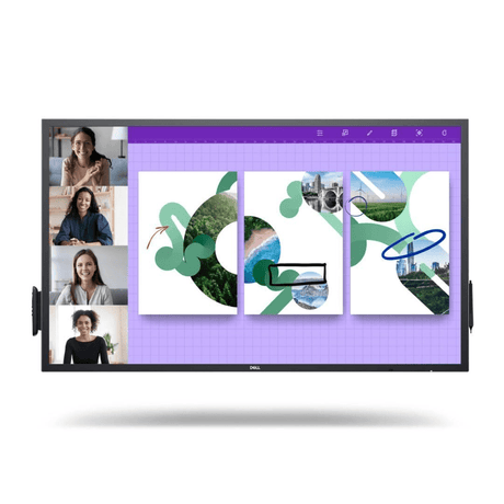 Dell P5524QT 55-inch 3840 x 2160p 4K UHD 16:9 60Hz 9ms LED IPS Interactive Touch Monitor 210-BJKD