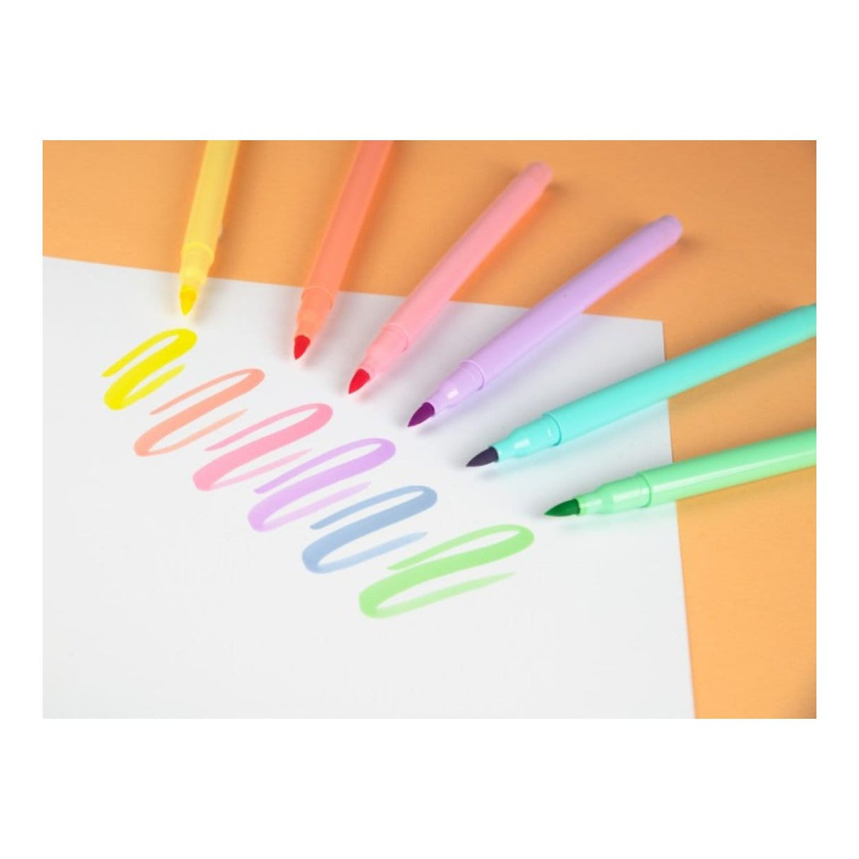 Kores Pastel Style Brush Tip Markers 6-pack 21462