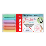 Kores Pastel Style Brush Tip Markers 6-pack 21462