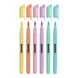 Kores Pastel Style Brush Tip Markers 6-pack 21462