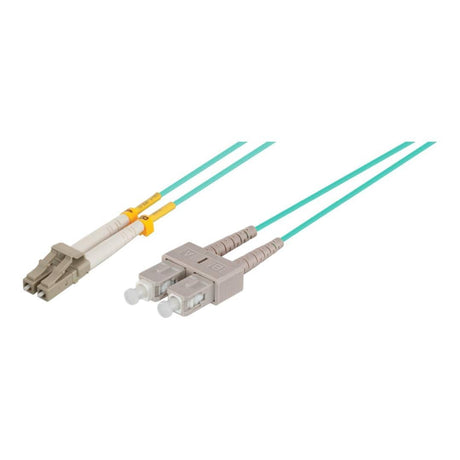 Premium Line 50m Fibre Patch Lead Duplex Multimode (50/125) OM3 LC to SC Rugged Cable 2148695003
