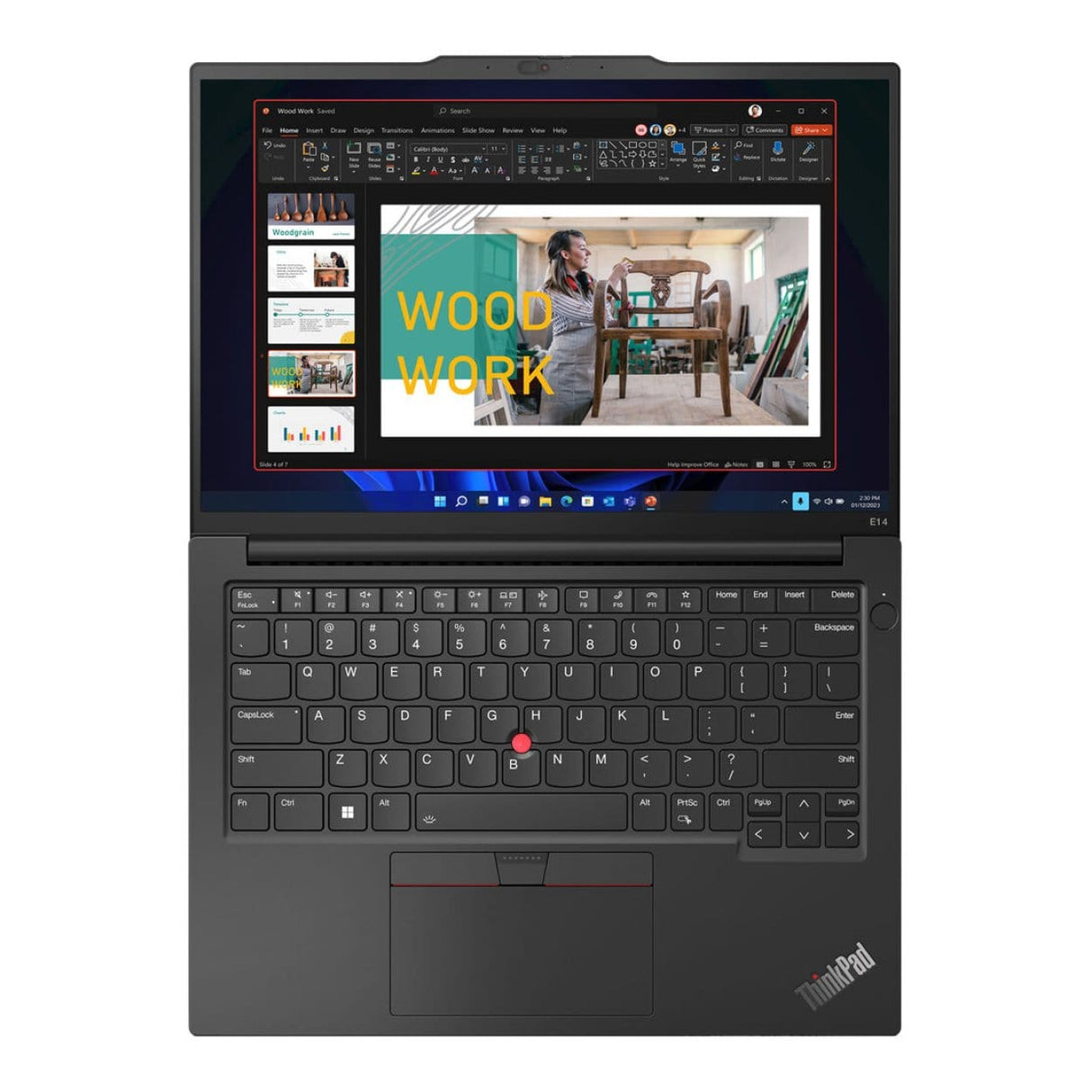 Lenovo ThinkPad E14 G5 14-inch WUXGA Laptop - Intel Core i5-1335U 256GB SSD 8GB RAM GeForce MX550 Win 11 Home
