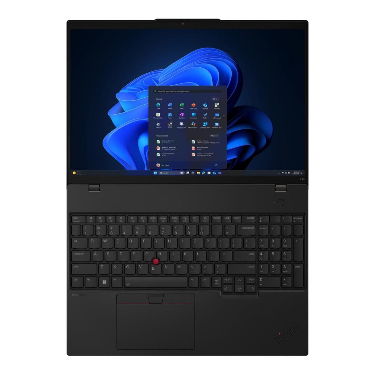 Lenovo ThinkPad L16 G2 16-inch WUXGA AI Laptop - Intel Core Ultra 7 255U 1TB SSD 16GB RAM LTE Win 11 Pro