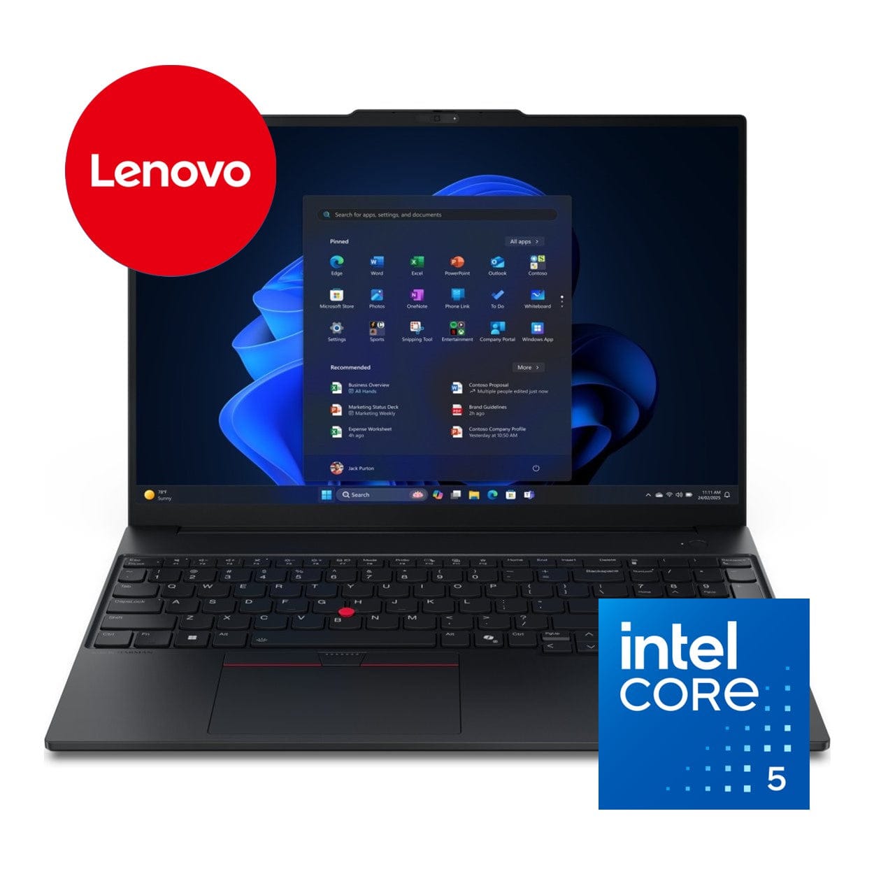 Lenovo ThinkPad E16 G3 16-inch WUXGA Laptop - Intel Core 5 210H