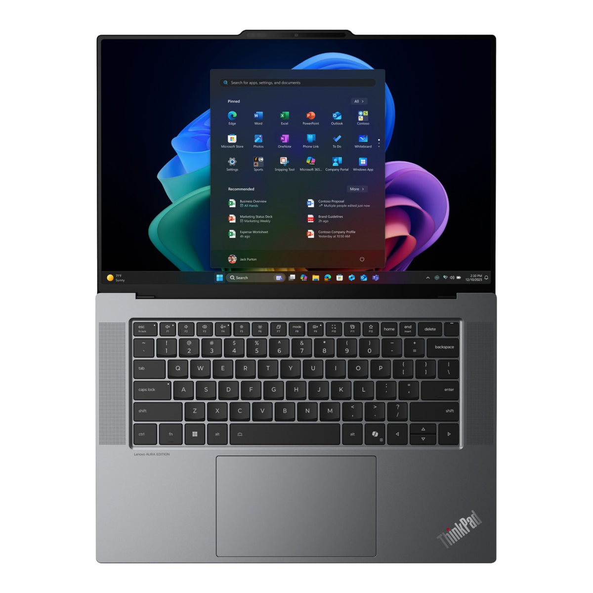 Lenovo ThinkPad X9-15p G1 Aura Edition 15.3-inch 2.8K OLED AI Laptop - Intel Core Ultra X7 358H 1TB SSD 32GB RAM Win 11 Pro