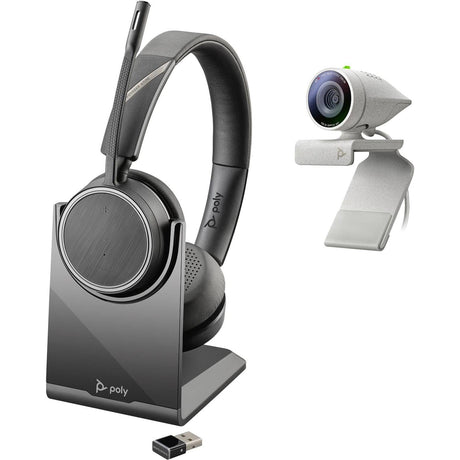 Poly Studio P5 HD Camera with Voyager B4220-UC Stereo Headset Kit 2200-87140-025