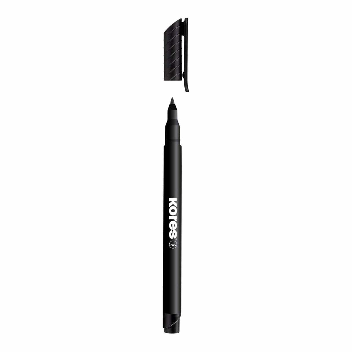 Kores K-Marker P1 Fine Tip Permanent Marker 12-pack Black 22100
