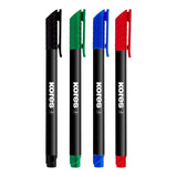 Kores K-Marker P1 Fine Tip Permanent Marker 4-pack 22140