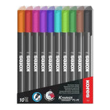 Kores K-Marker P1 Fine Tip Permanent Marker 10-pack 22141