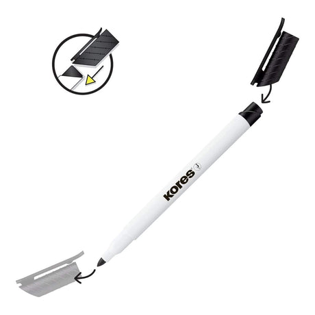 Kores K-Marker W1 Fine Tip Whiteboard Marker Pen Type 4-pack 22840