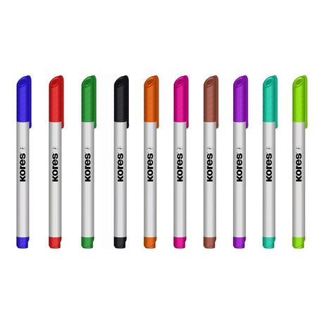 Kores K-Marker W1 Fine Tip Whiteboard Marker Pen Type 10-pack 22841