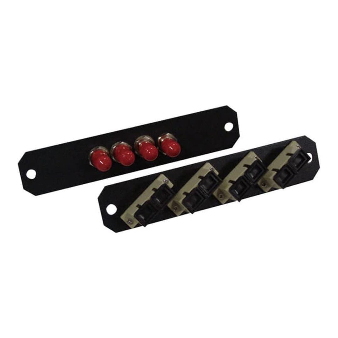 Premium Line 4-Port LC Adapter Panel Duplex Black 242404042
