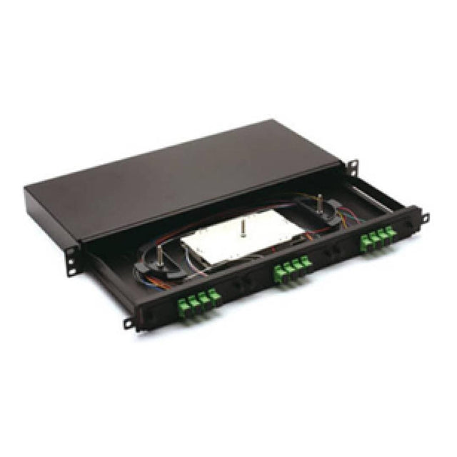 Premium Line Blank Adapter Panel for Fibre Optic Patch Panel Black 242500002
