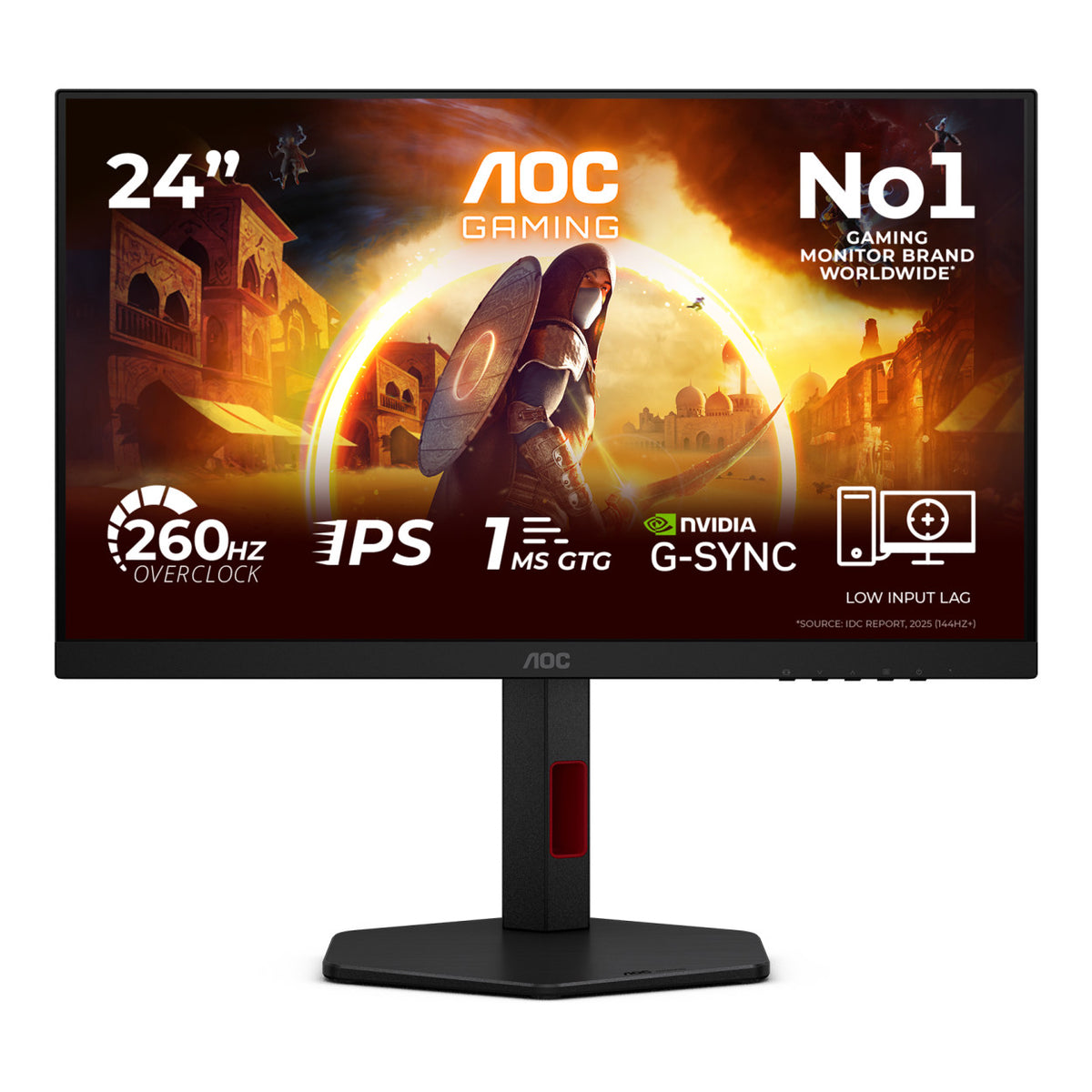 AOC Gaming G4 24G4ZR 23.8-inch 1920 x 1080p FHD 16:9 260Hz 1ms LED IPS Monitor