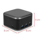 LMP PowerDock 5-port GaN Type-C Adapter Black Grey 25189
