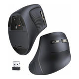 Ugreen Multi-Mode Bluetooth and 2.4G Wireless Vertical Mouse Black 25444