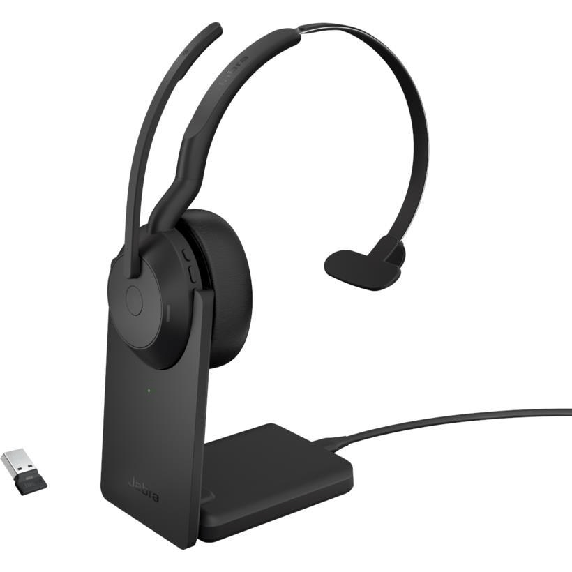 Jabra Evolve2 55 Wireless USB-A Mono Headset with Stand 25599-889-989