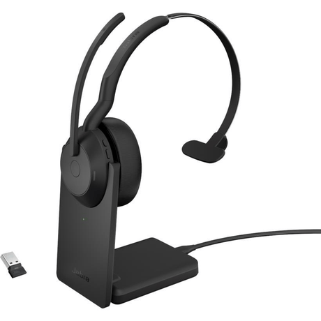 Jabra Evolve2 55 Wireless USB-A Mono Headset with Stand 25599-889-989