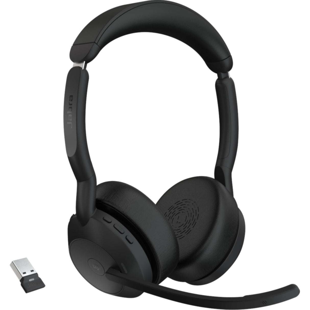 Jabra Evolve2 55 Wireless USB-A Stereo Headset Black 25599-989-989