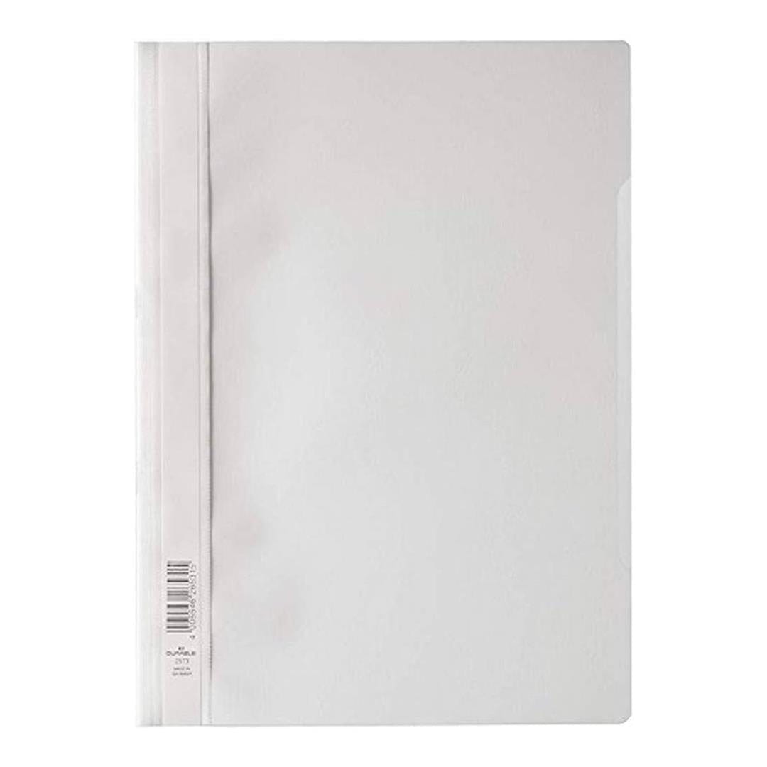 Durable Clear View A4 Project Folder Document File 50-pack White 257302