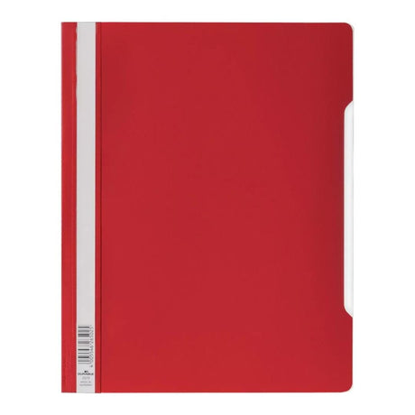 Durable Clear View A4 Project Folder Document File 50-pack Red 257303