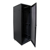 RCT 25U Server Cabinet 600W x 600D Glands and Screws Perforated Door 25U-AP6625.PER.B