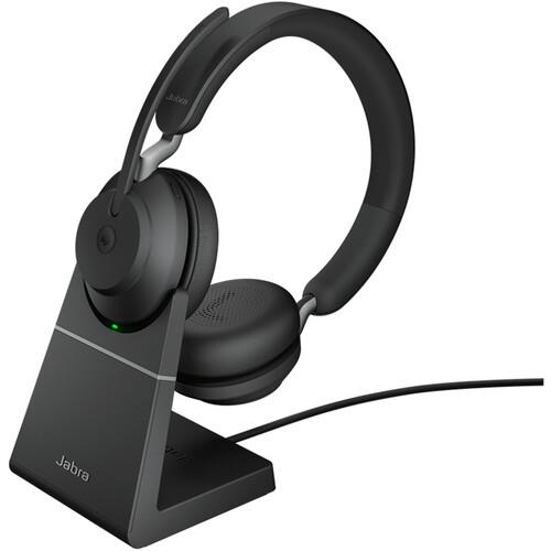 Jabra Evolve2 65 Wireless Stereo Headset with Stand Black 26599-989-989