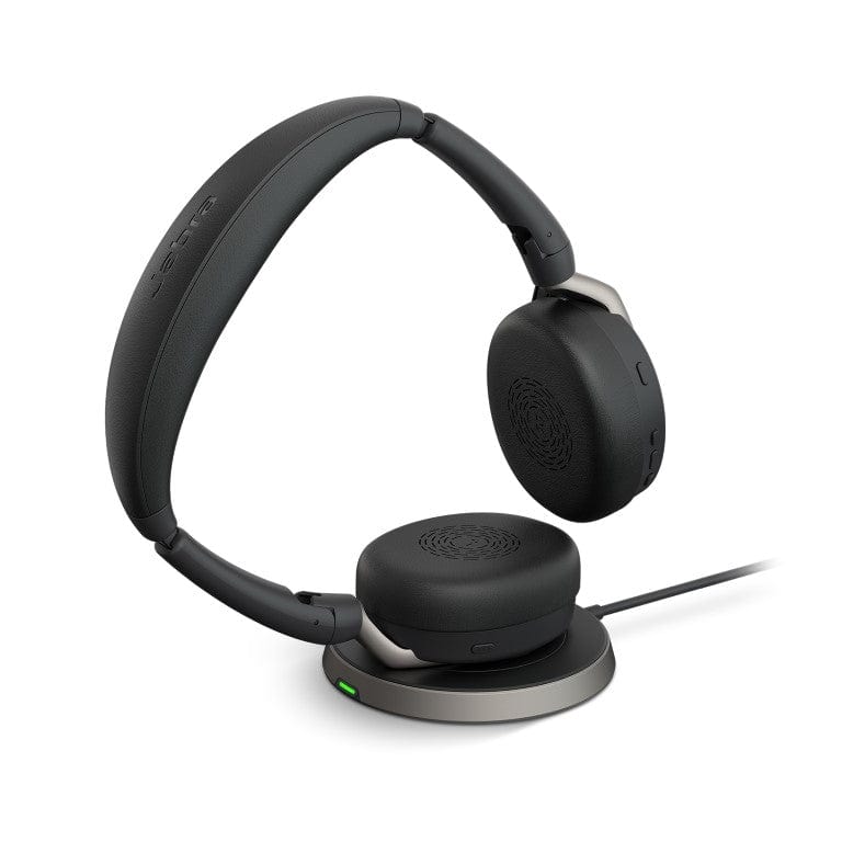 Jabra Evolve2 65 Flex Link380a UC Stereo Headsets with Wireless Charging 26699-989-989