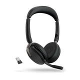 Jabra Evolve2 65 Flex Link380a UC Stereo Headsets with Wireless Charging 26699-989-989