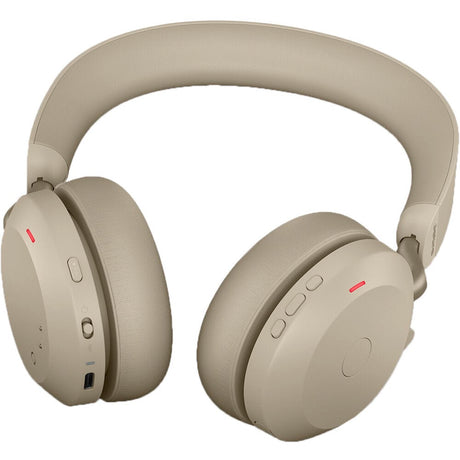 Jabra Evolve2 75 Link 380C Wireless Noise-Canceling Headset Gold Beige 27599-999-898